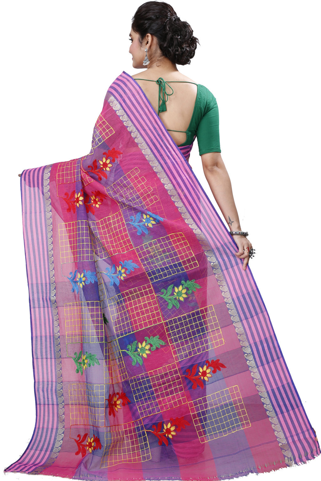 Dark Pink Pure Cotton Rivka Tant Embroidery (981)